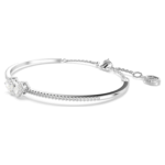 Mesmera bangle Mixed cuts, White, Rhodium plated - Image 5