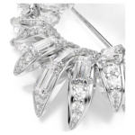 Mesmera brooch Marquise cut, White, Rhodium plated - Image 3