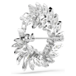 Mesmera brooch Marquise cut, White, Rhodium plated - Image 5