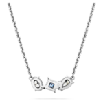 Mesmera pendant Mixed cuts, Blue, Rhodium plated - Image 5