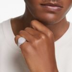 Meteora cocktail ring White, Rhodium plated - Image 6