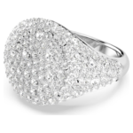 Meteora cocktail ring White, Rhodium plated