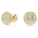 Meteora stud earrings White, 18K gold finish - Image 3