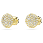 Meteora stud earrings White, 18K gold finish - Image 4