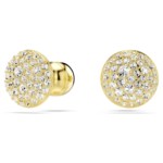 Meteora stud earrings White, 18K gold finish - Image 7