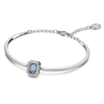 Millenia bangle Octagon cut, Pavé, Blue, Rhodium plated - Image 3