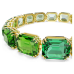 Millenia bracelet Octagon cut, Colour gradient, Green, 18K gold finish - Image 3