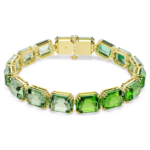Millenia bracelet Octagon cut, Colour gradient, Green, 18K gold finish - Image 6