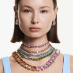 Millenia choker Octagon cut, Purple, 18K gold finish - Image 7