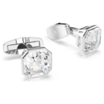 Millenia cufflinks Octagon cut, White, Rhodium plated - Image 4