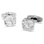 Millenia cufflinks Octagon cut, White, Rhodium plated - Image 5