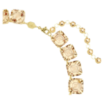 Millenia necklace Octagon cut, Caramel, 18K gold finish - Image 4