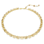 Millenia necklace Octagon cut, Yellow, 18K gold finish