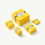 Minions Bob charm Pavé, Multicoloured, 18K gold finish - Image 6