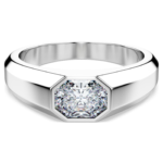 Octagon band ring Lab-grown diamonds 1.0 ct tw, Octagon shape, 18K white gold - Image 8