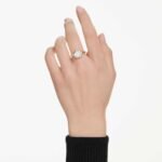 Octagon bezel ring Lab-grown diamonds 3.0 ct tw, Octagon shape, 18K yellow gold - Image 2