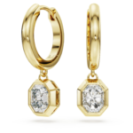 Octagon drop earrings Lab-grown diamonds 1.0 ct tw, Octagon shape, 18K yellow gold