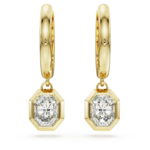 Octagon drop earrings Lab-grown diamonds 1.0 ct tw, Octagon shape, 18K yellow gold - Image 3