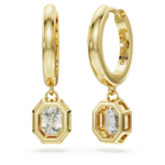 Octagon drop earrings Lab-grown diamonds 1.0 ct tw, Octagon shape, 18K yellow gold - Image 5