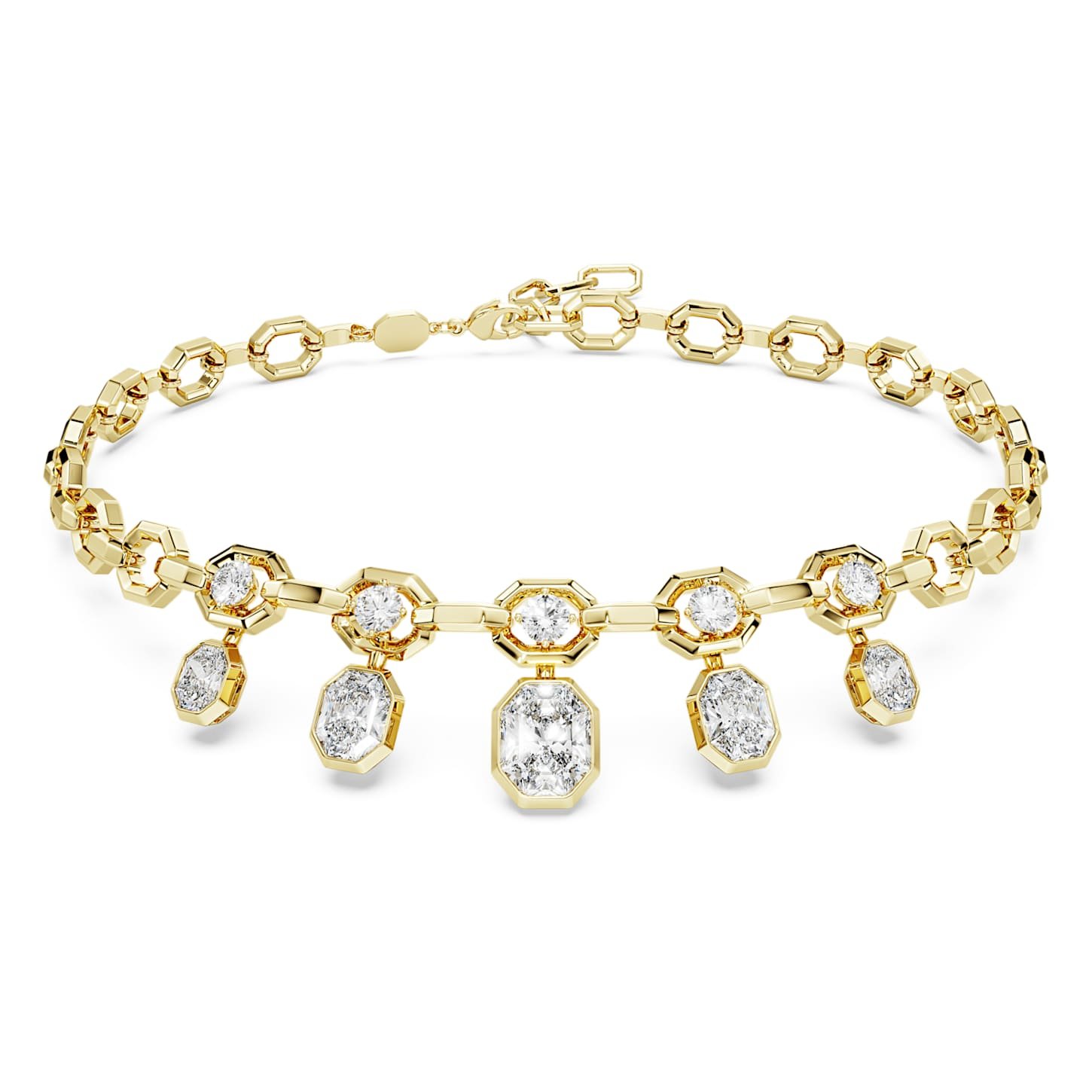 octagon-necklace-lab-grown-diamonds-12.56-ct-tw-mixed-shapes-18k-yellow-gold-swarovski-5744815 Octagon necklace Lab-grown diamonds 12.56 ct tw, Mixed shapes, 18K yellow gold - Image 1