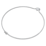 Octagon necklace Lab-grown diamonds 12.86 ct tw, Octagon shape, 18K white gold - Image 4