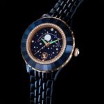 Octea moon watch Swiss Made, Metal bracelet, Blue, Blue finish - Image 7
