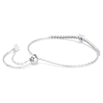One bracelet Mixed cuts, Heart, Blue, Rhodium plated - Image 5