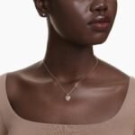 One set Heart cut, Pavé, Heart, Pink, 18K rose gold finish - Image 2