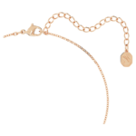Originally Y pendant Crystal pearl, White, 18K rose gold finish - Image 4