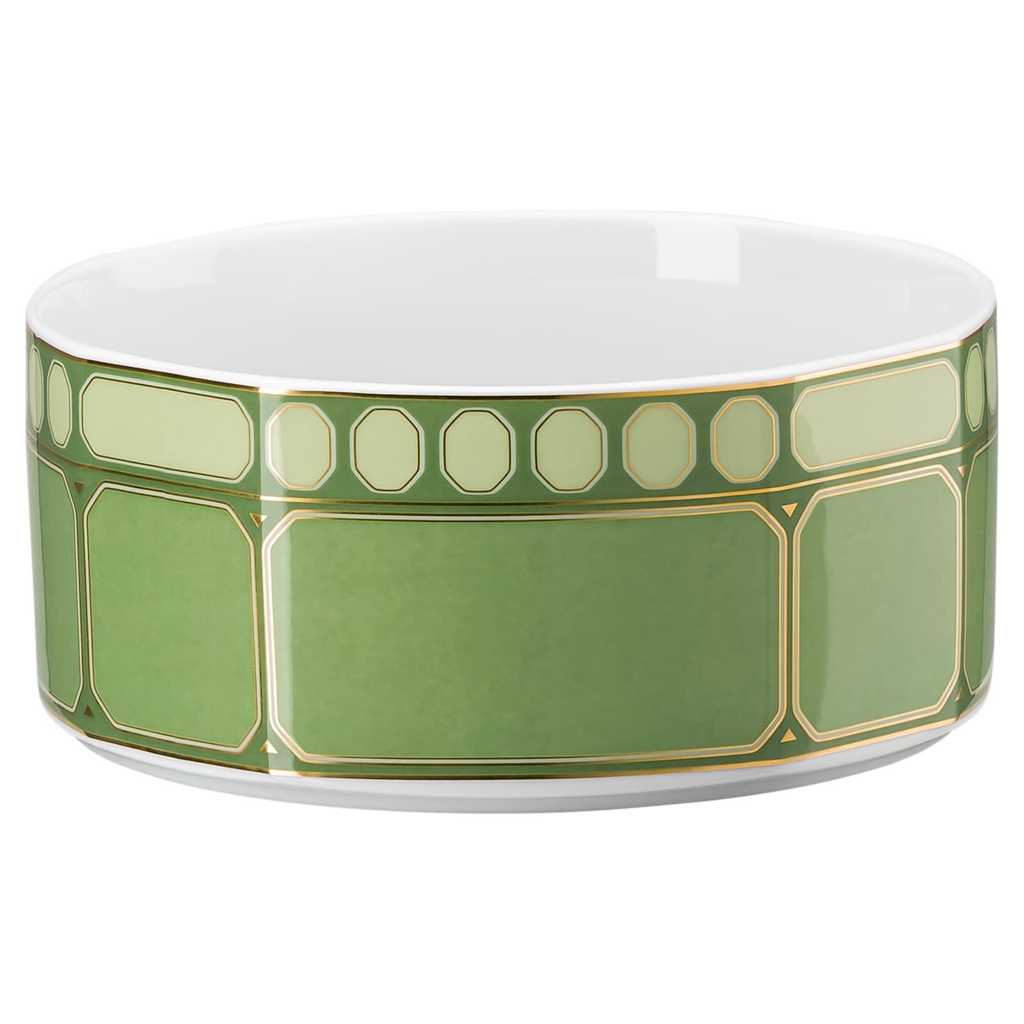 signum-cereal-bowl-porcelain-green-swarovski-5635524 Signum cereal bowl Porcelain, Green - Image 1