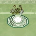 Signum service plate Porcelain, Green - Image 2