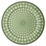Signum service plate Porcelain, Green