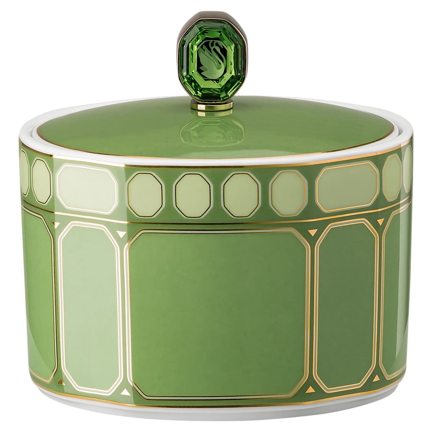 Signum sugar bowl Porcelain, Green