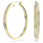 Sommerset hoop earrings White, 18K gold finish