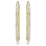 Sommerset hoop earrings White, 18K gold finish - Image 3