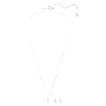 Stilla Attract set Pear cut, White, Rhodium plated - Image 3