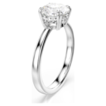 Stilla cocktail ring Round cut, White, Silver-tone finish - Image 3