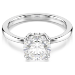 Stilla cocktail ring Round cut, White, Silver-tone finish - Image 6