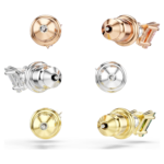 Stilla stud earrings Triangle cut, Multicoloured, Mixed metal finish - Image 5