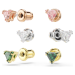 Stilla stud earrings Triangle cut, Multicoloured, Mixed metal finish - Image 6