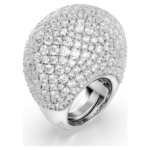 Sublima cocktail ring Large, White, Rhodium plated - Image 3