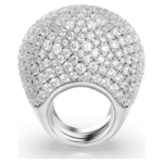 Sublima cocktail ring Large, White, Rhodium plated - Image 4