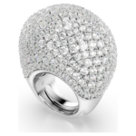 Sublima cocktail ring Large, White, Rhodium plated - Image 7