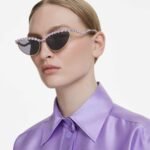 Sunglasses Cat-Eye shape, Purple - Image 2