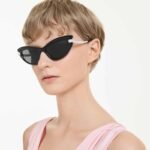 Sunglasses Cat-Eye shape, SK6038, Black - Image 2