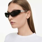 Sunglasses Cat-Eye shape, SK6046, Black - Image 2