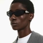 Sunglasses Cat-Eye shape, SK6046, Black - Image 7