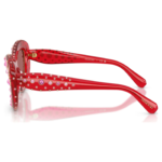 Sunglasses Cat-Eye shape, SK6060, Red - Image 4