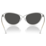 Sunglasses Cat-Eye shape, SK7025, Silver Tone - Image 5