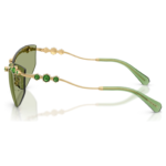 Sunglasses Cat-Eye shape, SK7039, Gold tone - Image 4